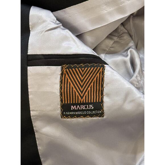 Neiman Marcus Tuxedo Blazer Mens 40 Pinstripe Satin Lapel Single Button Formal - Picture 8 of 10